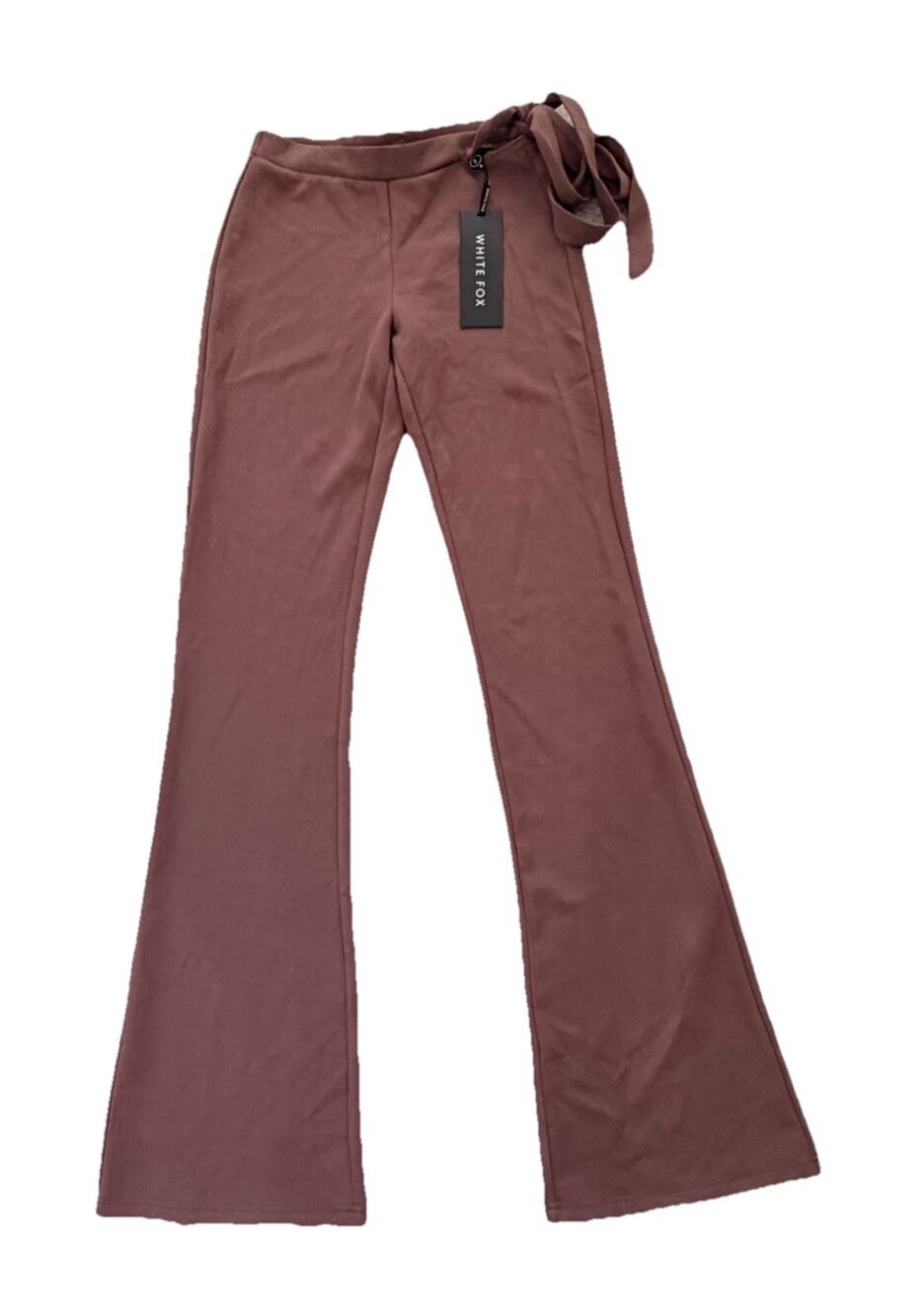 New White Fox Reckless Romance Flare Pants Mocha Brown Womens S NWT Boho
